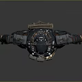 Armored Humanoid Character With Tactical Combat Gear And Mechanical Armor Design