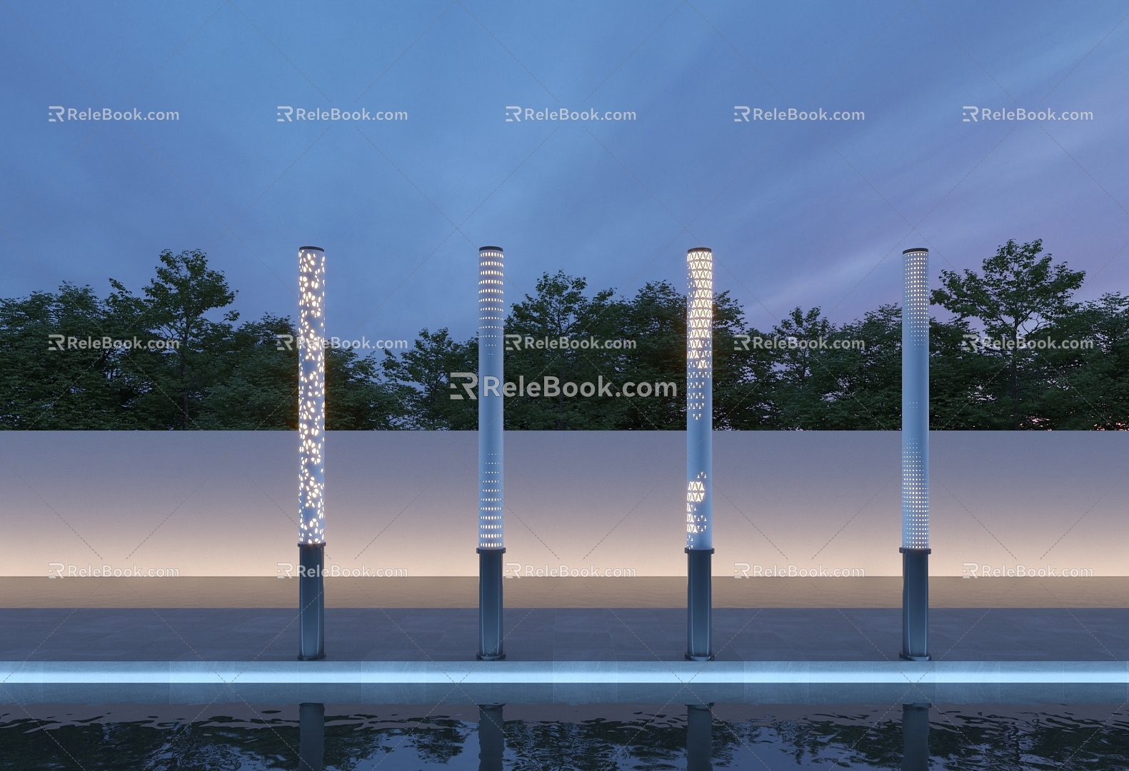 Street lamp post landscape column lamp landscape lamp outdoor lamp garden lamp lawn lamp 3d model