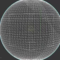 Cosmic Space Exploration Of Mysterious Planet With Red Glowing Surface Cracks