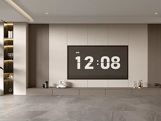 Modern Simple Living Room Light Luxury TV Background Wall TV Full Wall TV Cabinet TV Cabinet Combination Living Room 3d model