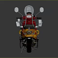 Stylish Red Scooter With Orange Flame Patterns Black Seat And Reflective Details