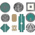 New Chinese handle 3d model