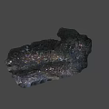 Crab Seafood Found In Marine Area With Garbage And Debris
