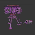 Tripod Mounted Military Radar System With Antenna Array And Power Supply Unit