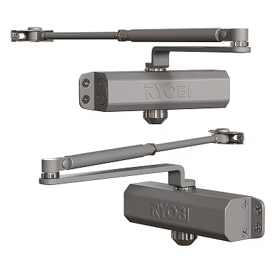 RYOBI Heavy Duty Metal Door Closers And Hinge Mechanisms Hardware 3d model