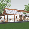 Modern Mingju Station 3d model