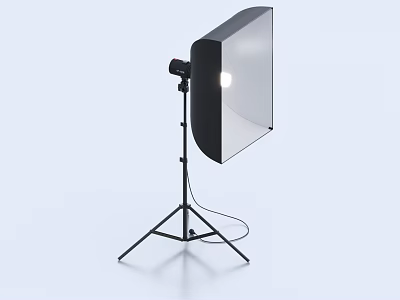 Professional Studio Photography Lighting With Softbox And Tripod Stand 3d model