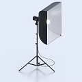 Professional Studio Photography Lighting With Softbox And Tripod Stand 3d model