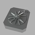 Durable Industrial Equipment Mechanical Component With Hexagonal Base And Radial Central Structure