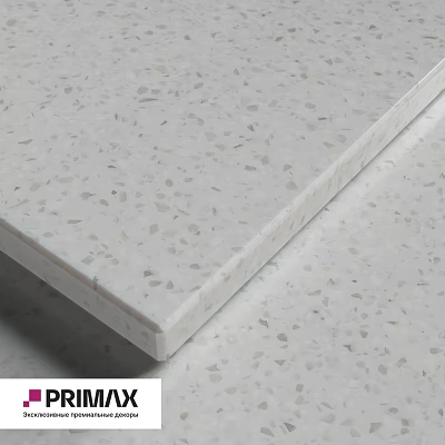 White Speckled Artificial Stone Panel Component With Smooth Surface And Fine Texture 3d model