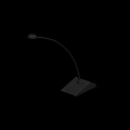 Professional Commercial Desktop Microphone With Flexible Arm And Stable Base