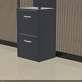 Modern Office Desk Cabinet Combination Furniture Series 3D Model With Storage Shelves And Drawers