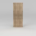 Wooden Locker With Double Doors And Modern Simple Design For Storage
