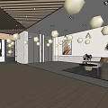 Elevator Lobby Modern Elevator Hall Apartment 3d model