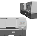 Two Modern Design Industrial Equipment Units With Precision Machining Control Panel And Display Screen 3d model