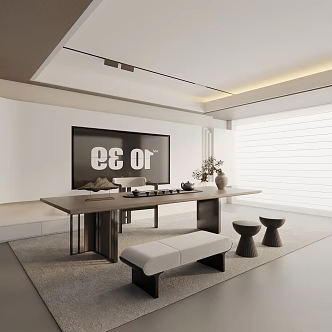 Modern Tea Room 3d model