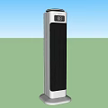 Modern Vertical Electric Heater With Digital Display And Control Panel For Home Use 3d model