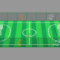 Modern Basketball Gym Interior With Multiple Courts And Colorful Flooring Design