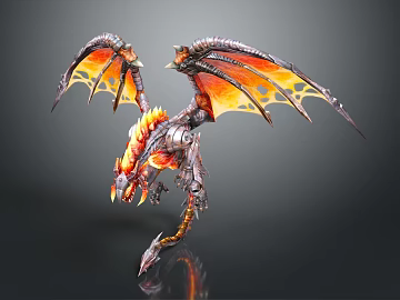 Modern Dragon Fire-breathing Dragon Fire Dragon Youlong (ID:ggajh933630)