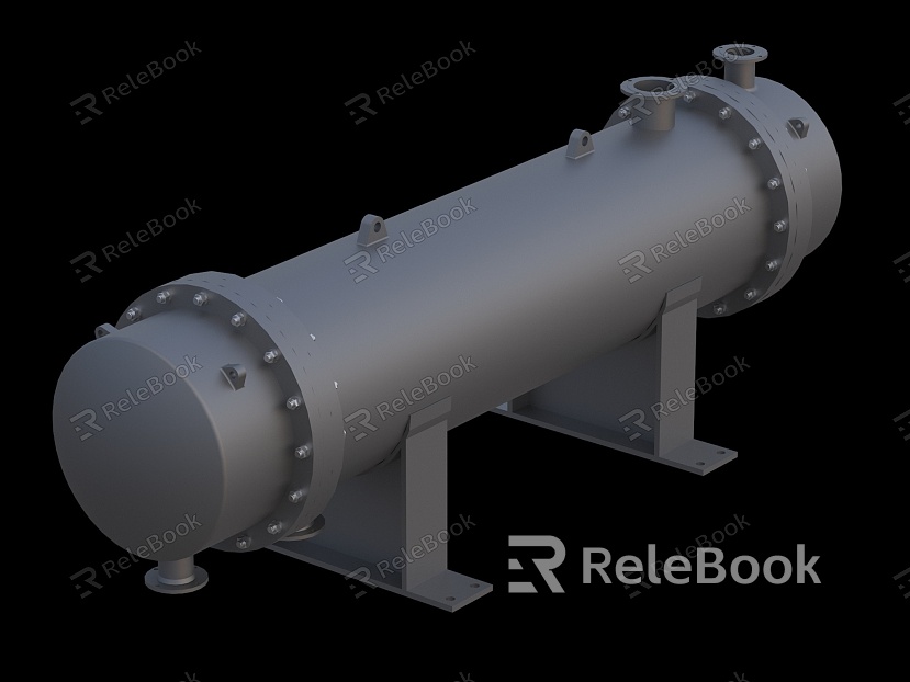 Shell and tube heat exchanger radiator equipment model