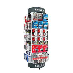 Custom Rack Display Rack Rotating Rack Digital Display Rack Commodity Custom Rack Movable Umbrella Rack 3d model