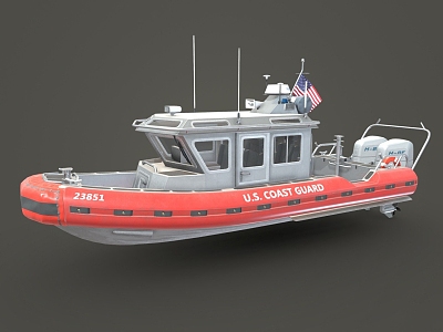 Coast Guard Rescue Boat model