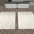 Modern Square Carpet 3d model
