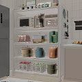 Large Capacity Kitchen Side Cabinet For Storing Various Appliances Cookware And Daily Food Supplies