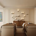 Serene SPA Treatment Room With Massage Tables And Ambient Lighting