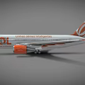 GOL Airlines Passenger Airplane With White Body Orange Tail And Engines Livery Design