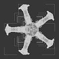Industrial Metal Mechanical Gripper With Multi Jaw Structure And Bolts