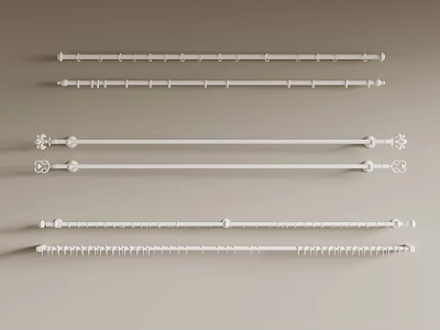 Curtain rod Roman rod 3d model