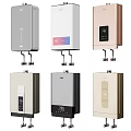 Modern Home Water Heaters With Various Colors And Digital Display Designs