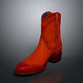 Stylish Red Leather Ankle Boots For Everyday Wear With Comfortable Design