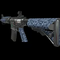 M4 submachine gun machine gun machine gun semi-automatic rifle assault rifle firearms low face number low model simple model game film and television level super realistic 3d model