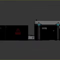 Modern Box Science Fiction Box Science Fiction Box Military Box Password Box 3d model