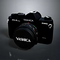 YASHICA 2000P PETRI FLEX Black Vintage Film Camera With Classic Lens Design