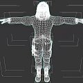 Game Movie Character Wearing Black Coat Purple Inner Shirt Mask Goggles And Arms Outstretched