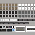 Switch socket rail socket switch socket switch panel intelligent switch strong current box weak current box 3d model