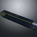 portable synthesizer mixer reverberator tuner mixer mixing equipment 3d model