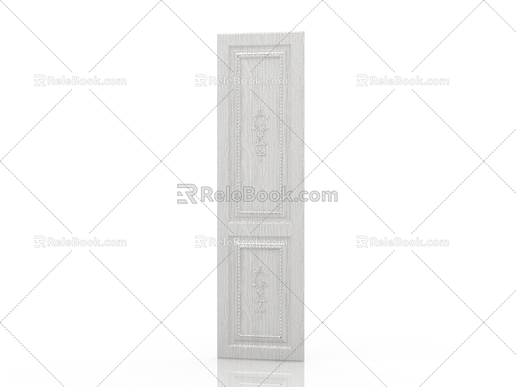 American wardrobe door panel 3d model