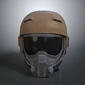 Tactical Military Weapon Helmet With Protective Visor And Combat Gear Design