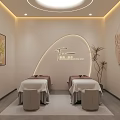 Warm Cozy Beauty Salon Corridor Space With Soft Wall Lights And Stylish Wall Decorations
