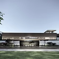 New Chinese-style Gate Hotel-style Community Gate 3d model