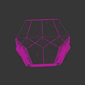 Decorative Household Items With Red Tassel Polyhedron Shape And Carved Central Symbols