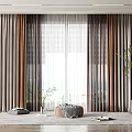 Modern Curtains 3d model