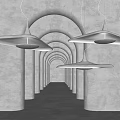 Quiet chandelier 3d model