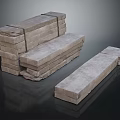 Stacked Natural Stone Building Blocks For Construction And Landscaping Projects