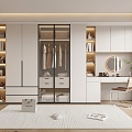 Wardrobe Cream style wardrobe 3d model