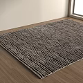 Modern Carpet Fabric Carpet Square Carpet 3d model